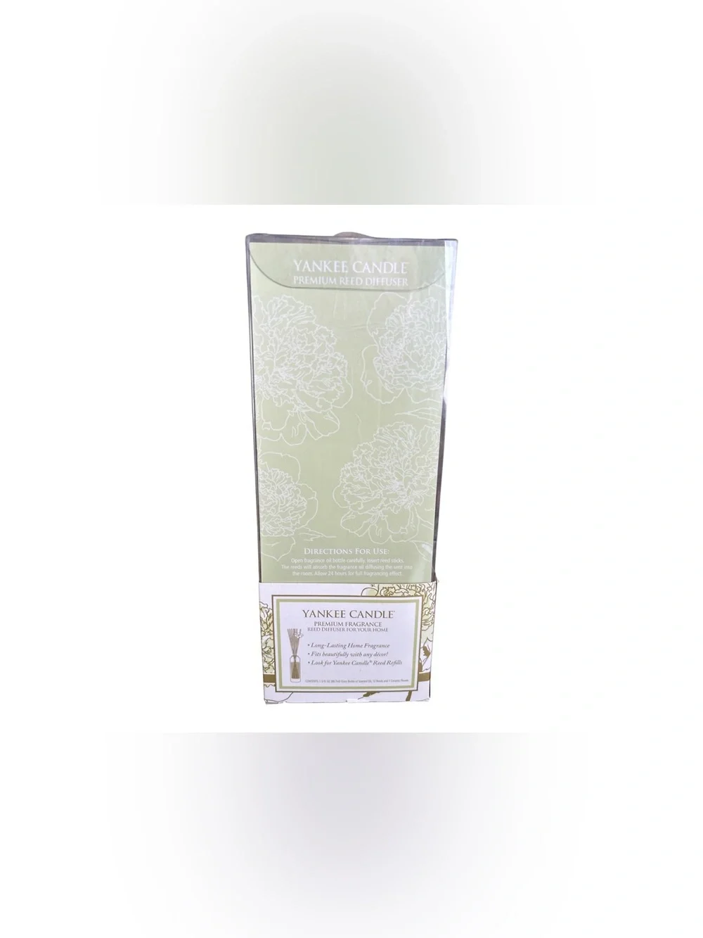 Yankee Candle Reed Diffuser White Peony 3oz Special Floral Edition Flameless New